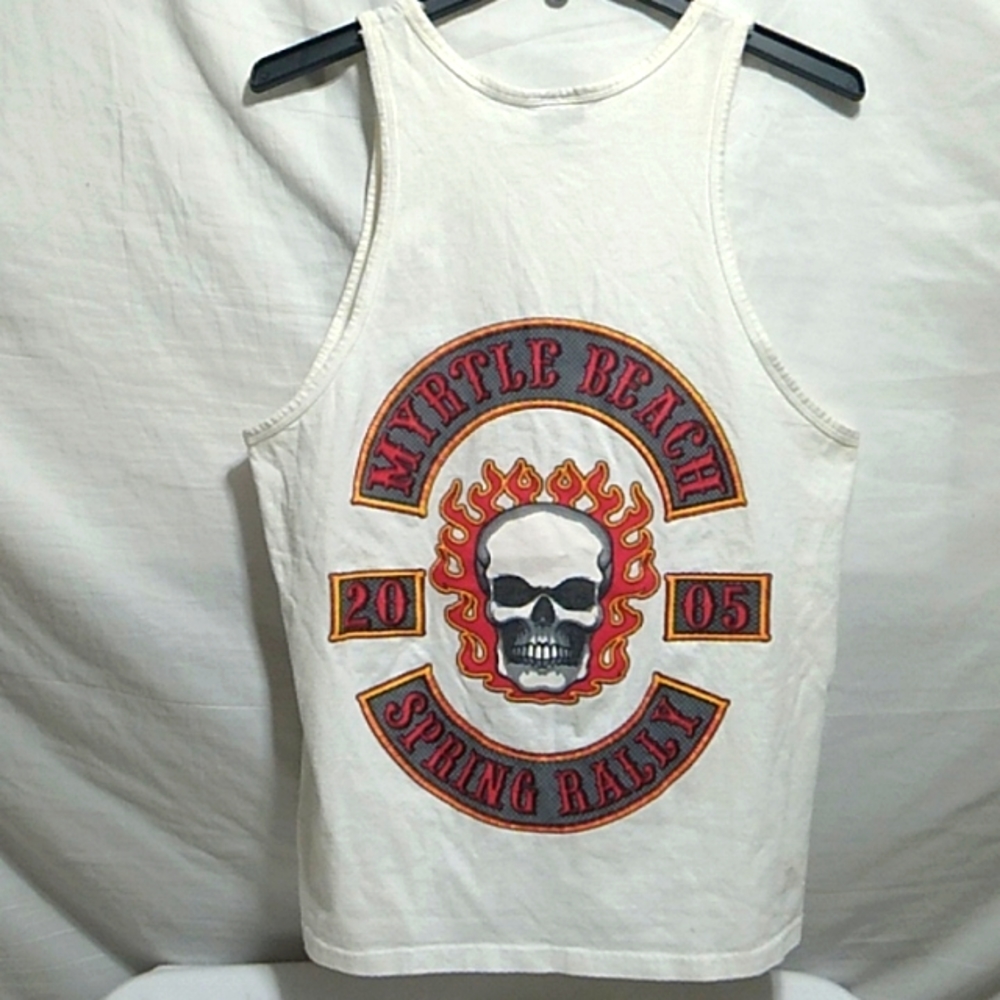 Lightning Clothing 05' Vint Myrtle Beach Spring Rally Tank Made In Russia Sz.M